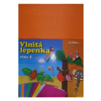 Vlnitý papír 260g - 34,5 × 24,5 cm - 10 listů - oranžová