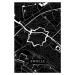 Mapa Zwolle black, (26.7 x 40 cm)