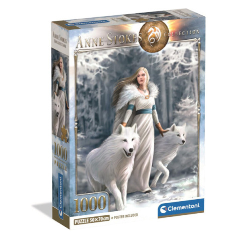 Clementoni - Puzzle 1000 Anne Stokes Zimní strážci - 33CP39957