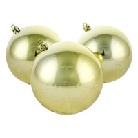 DECOLED Plastové koule, prům. 10 cm, zlaté, 6x lesklá