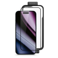 Epico Hero tvrzené sklo 3D pro iPhone 16 s instalačním rámečkem Čirá