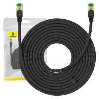 Baseus Opletený síťový kabel cat.8 Baseus Ethernet RJ45, 40Gbps, 15m (černý)