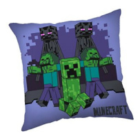 Jerry Fabrics Polštářek Minecraft Mobs coming for you 40 × 40 cm