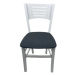 MI-KO Set 4 ks jídelní židle ATALA LÁTKA Aquaclean Carabu šedá/bílé moření