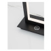 NOVA LUCE stolní lampa WENNA matný černý hliník a akryl 3-krokově dotykově stmívatelné LED 12W 2