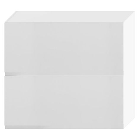 Kuchyňská skříňka Livia W80grf/2 světle šedá mat/bílá BAUMAX
