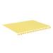 SHUMEE Plachta na markýzu, žluto-bílá 6 x 3,5 m 311944