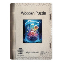Dřevěné puzzle WOODEN svět medúz - 300 dílků