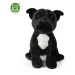 RAPPA Plyšový pes stafordšírský bulteriér 30 cm černý ECO-FRIENDLY