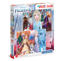 Clementoni - Puzzle Supercolor 2x20 Frozen 2