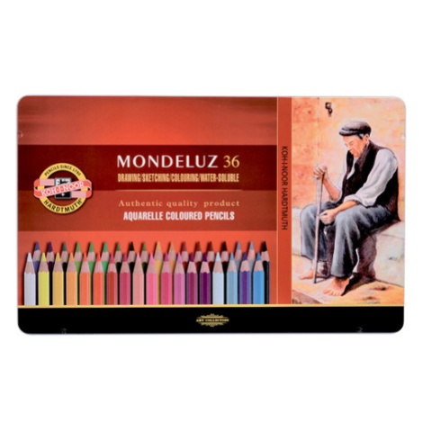 Umělecké akvarelové pastelky Koh-i-noor MONDELUZ - 36 ks Kohinoor