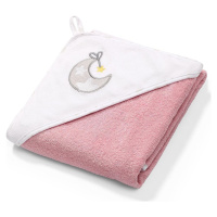 BabyOno Baby Ono Froté ručník s kapucí 85x85 cm, růžový
