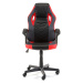 Ak furniture Otočná herní židle FERO II černo-červená
