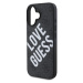 Guess PU Leather 4G Big Love Logo MagSafe kryt pro iPhone 16 černý