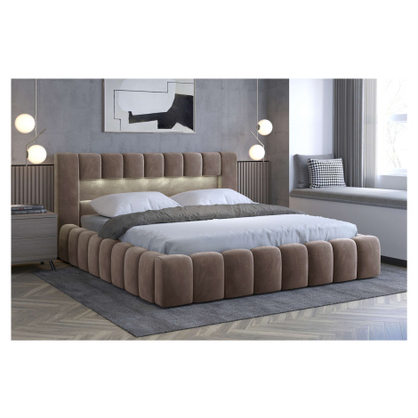 Čalouněná postel LAMICA 180 cm kovový rošt Monolith 09 ELTAP