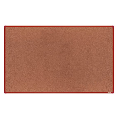 boardOK Korková tabule s hliníkovým rámem 200 × 120 cm, červený rám