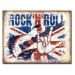Plechová cedule Rock n Roll, 42 x 30 cm