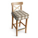 Dekoria Sedák na židli IKEA Ingolf - barová, béžovo-hnědá kostka velká, barová židle Ingolf, Qua