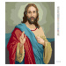 Diamantové malování - JEŽÍŠ KRISTUS Rozměr: 40x50 cm, Rámování: bez rámu a bez vypnutí plátna