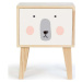 Dětský noční stolek z borovicového dřeva The Wild Hug Polar Bear