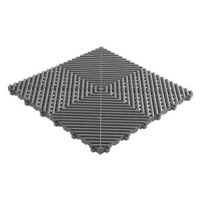 Swisstrax dlaždice modulární podlahy typu Ribtrax Pro 40×40 cm barva Pearl Grey šedá
