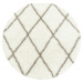 Ayyildiz koberce Kusový koberec Alvor Shaggy 3401 cream kruh Rozměry koberců: 80x80 (průměr) kru