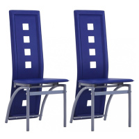 Jídelní židle 2 ks umělá kůže Dekorhome Šedá,Jídelní židle 2 ks umělá kůže Dekorhome Šedá