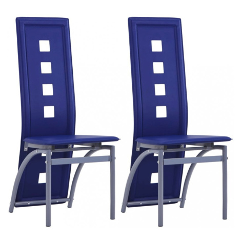 Jídelní židle 2 ks umělá kůže Dekorhome Šedá,Jídelní židle 2 ks umělá kůže Dekorhome Šedá vidaXL