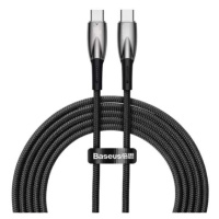 Kabel s rychlým nabíjením USB-C / USB-C 480Mb/s 100W Baseus Glimmer Series 2m Černý