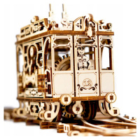3D dřevěné puzzle model Tramvaj s kolejemi Wooden.City
