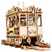 Puzzle Dřevěné 3D Model Tramvaj S Dráhami Wooden.City