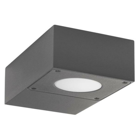 NOVA LUCE venkovní nástěnné svítidlo APOLLO tmavě šedý hliník akrylový difuzor LED 5W 3000K 110-