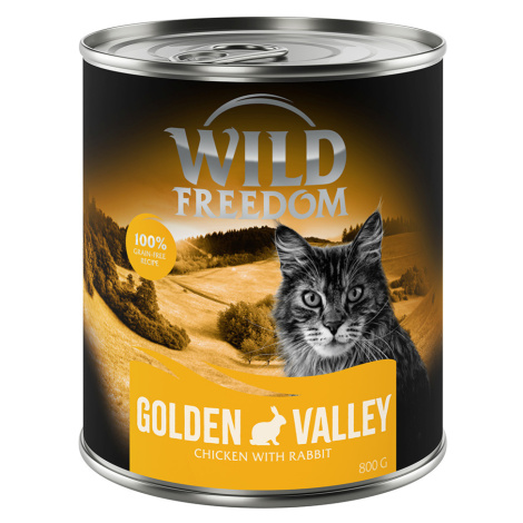 Wild Freedom Adult 6 x 800 g – bez obilovin - Golden Valley - králík a kuře