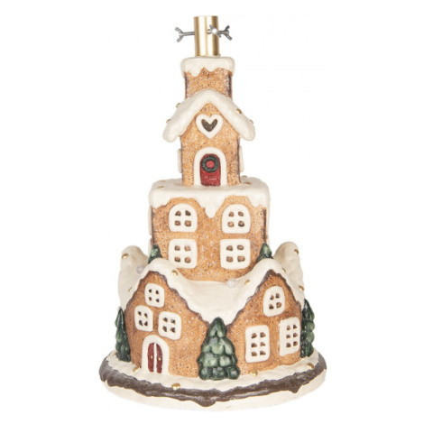 Stojan na vánoční stromeček perníkové městečko – 35x57 cm Clayre & Eef