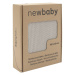NEW BABY - Bambusová pletená deka 100x80 cm light grey