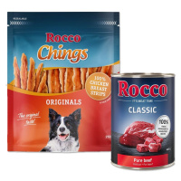 Rocco Classic 6 x 400 g + Rocco Chings 250 g - 15 % sleva - Čisté hovězí + Chings sušené maso pr