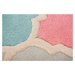 Flair Rugs koberce Ručně všívaný kusový koberec Illusion Rosella Pink/Blue kruh - 160x160 (průmě