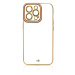 Fashion Electroplating silikonové pouzdro na iPhone 12 Pro 6.1" Gold