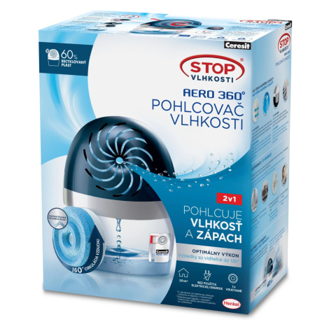 Ceresit Pohlcovač STOP VLHKOSTI AERO 360° modrý + 1 tableta 450 g