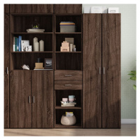 vidaXL Skříň highboard hnědý dub 45 x 42,5 x 185 cm kompozitní dřevo