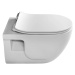 SAPHO - BRILLA závěsná WC mísa, Rimless, 36,5x53cm, bílá 100614