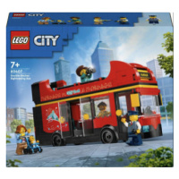 Červený dvoupodlažní vyhlídkový autobus - Lego City (60407)