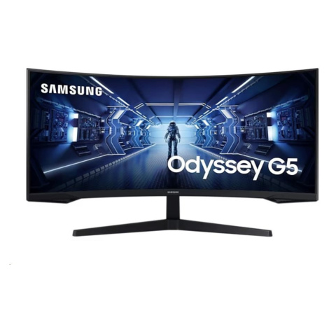 SAMSUNG MT LED LCD Gaming Monitor 34" Odyssey G55T -prohnutý, VA, 3440x1440, 1ms, 165Hz, HDMI, D