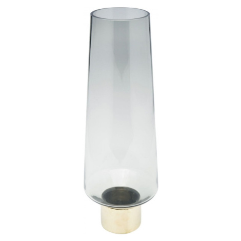 KARE Design Šedá skleněná váza Noble Ring 40cm