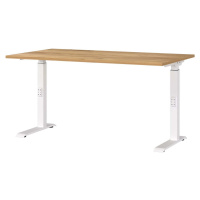 Pracovní stůl s nastavitelnou výškou s deskou v dekoru dubu 80x140 cm Downey – Germania