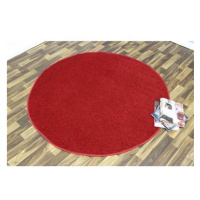 Kusový koberec Nasty 101151 Rot kruh 133 × 133r kruh cm