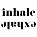 Ilustrace Inhale exhale scandinavian typography art, Blursbyai, (26.7 x 40 cm)