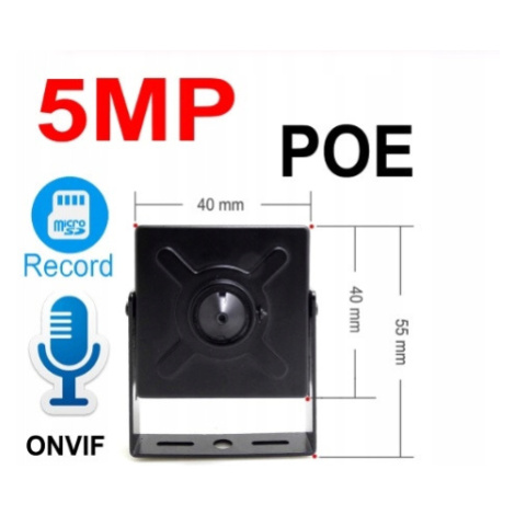 Mini Kamera Ip Špiegovská 5MPX Poe Audio slot mSD