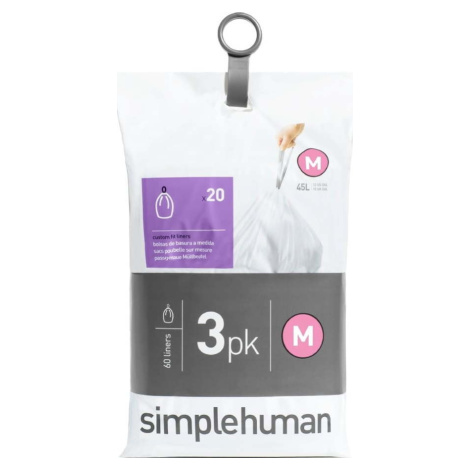 Pytle na odpadky 60 ks 45 l M - simplehuman