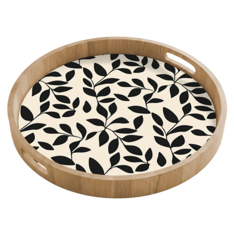 OnlyWow SERVÍROVACÍ PODNOS Elegantní - vzorované - černé - béžové 50x50 cm
